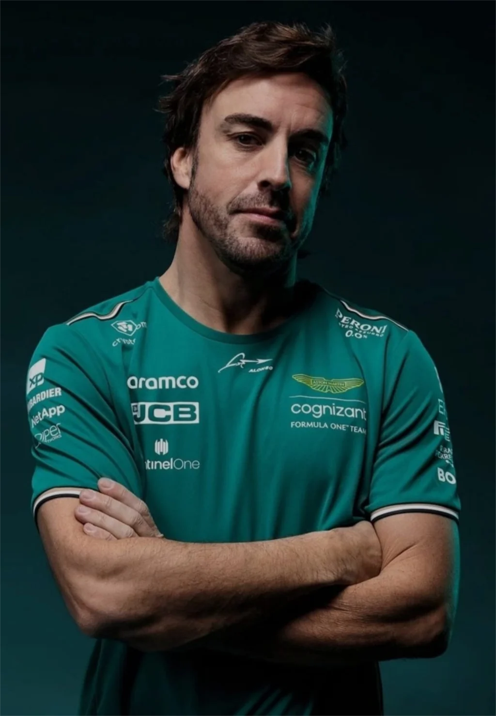 2023 New Spanish Racer Fernando Alonso 14 and Stroll 18 Hot Selling Super T-shirt Aston Martin F1 Team T-shirt