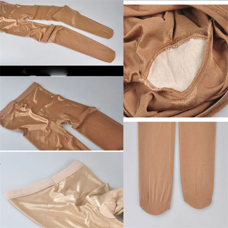 Autumn Sexy Stockings Golden Women Tights Shaping Pantyhose Stocking Classic Hottest Shiny Glossy Oil Pantyhose Collant Femme