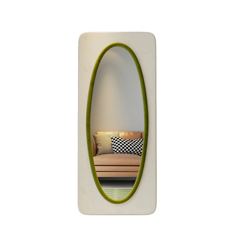 

YY Full-Length Mirror Floor Mirror Home Dressing Mirror Full Body Wave Full-Length Mirror