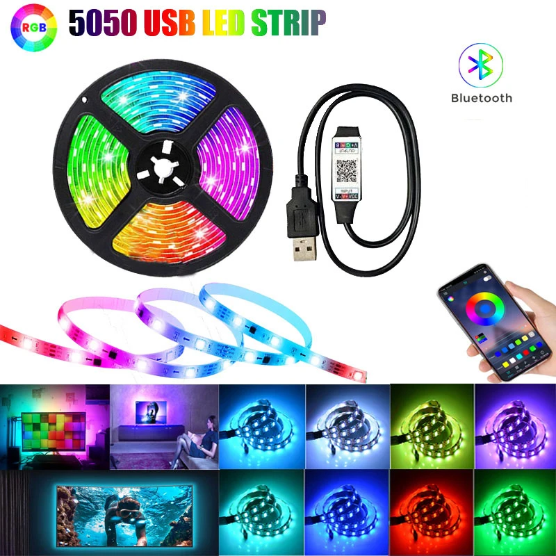 

Светодиодная подсветка с Bluetooth USB DC 5V