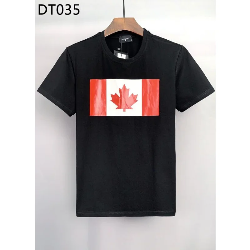 

Men Print ICON Brand T-Shirts 2023 Summer Male Short Sleeve T-Shirts Man Cotton Vrouwen Flag Mouwen Harajuku Casual T-Shirts