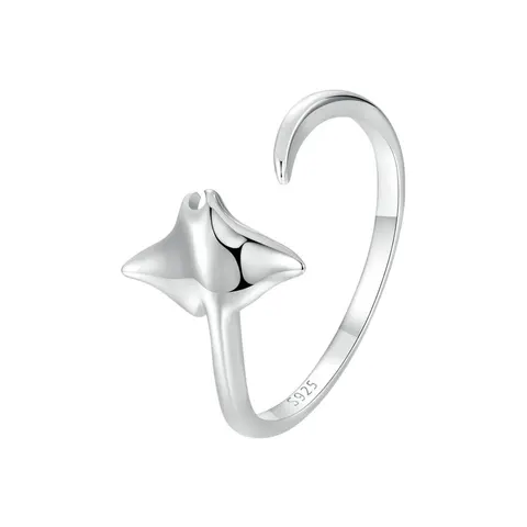 BAMOER серебряное открытое кольцо Манту для женщин