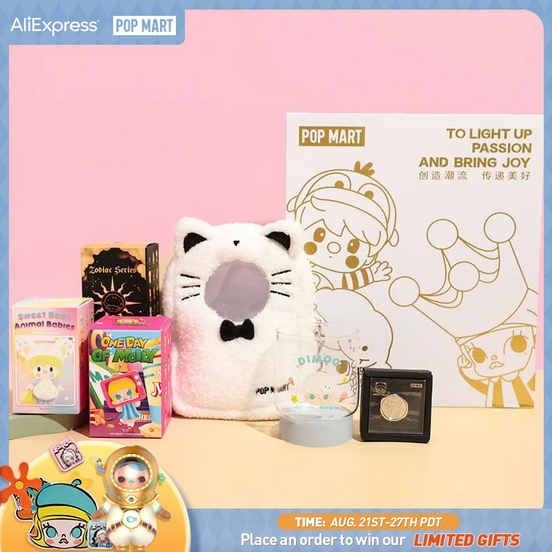 

POP MART MOLLY Gift Box Lucky Bag Collectible Cute Action Kawaii Toy figures