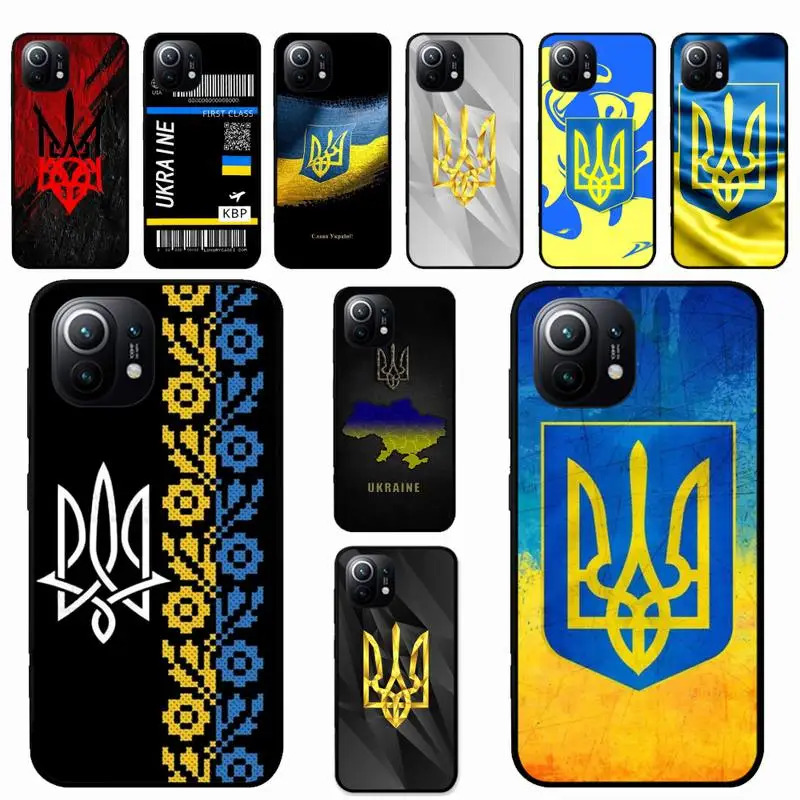 

Ukraine Flag Pattern Phone Case For Xiaomi Mi 5X 8 9 10 11 12 lite pro 10T PocoX3pro PocoM3 Note 10 pro lite