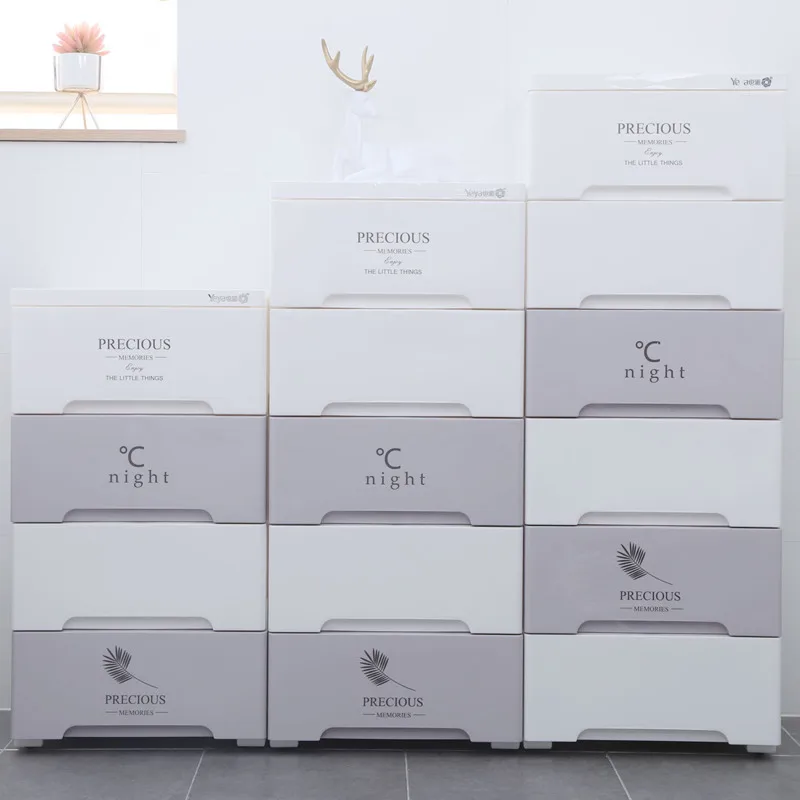 

Living Room Multilayer Desk Organizer Children's Toys Storage Box Safe Tasteless Storage Case Mobile Pulley Storage Drawers