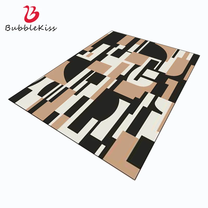 Модный скандинавский бежевый ковер с геометрическим рисунком Bubble Kiss домашний