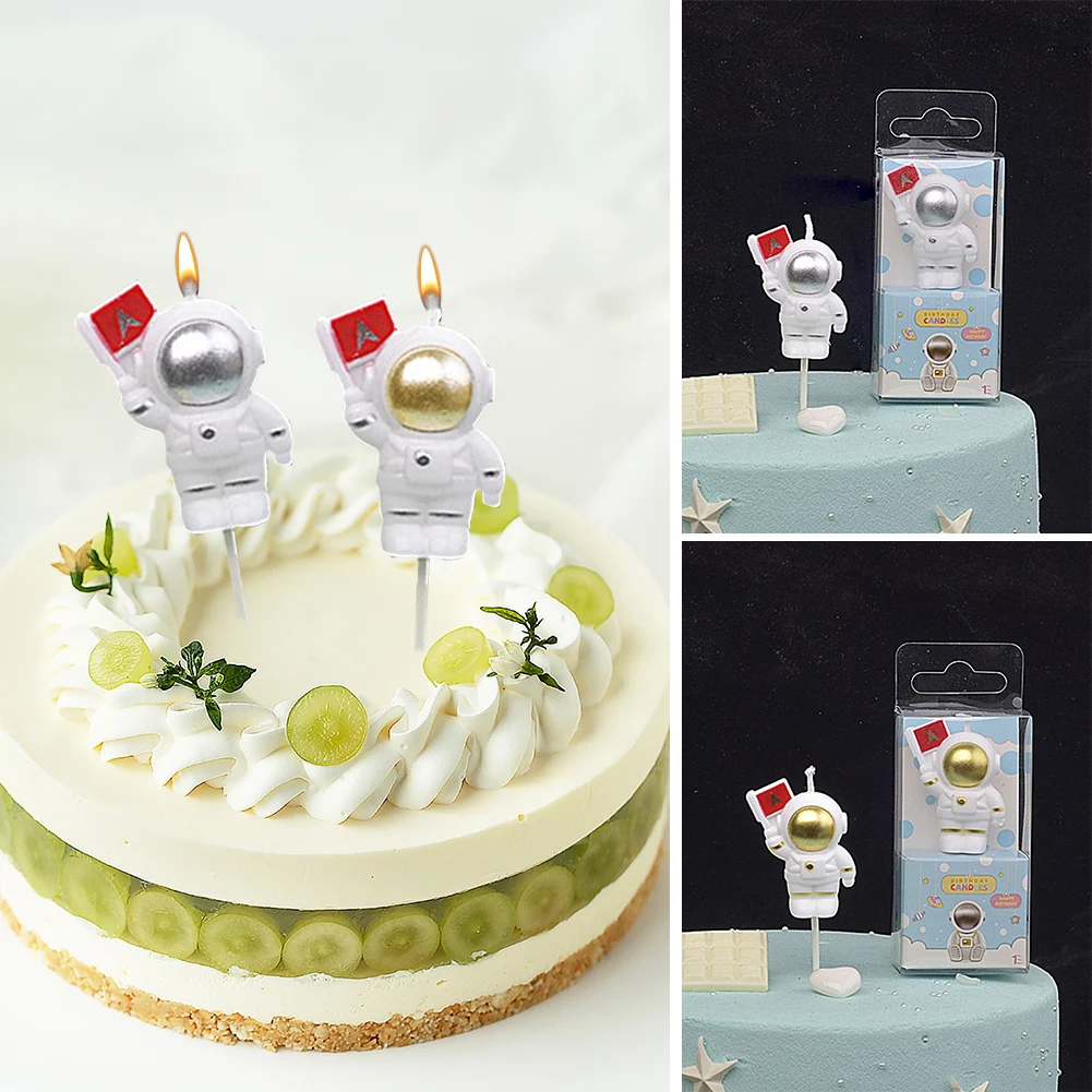 

Astronaut Cake Decoration Spaceman Baking Ornaments For Kids Boy Universe Series Outer Space Birthday Party Supplies