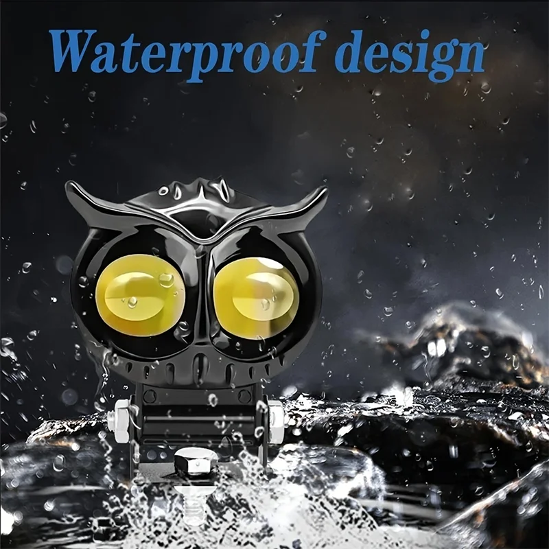 1 шт. светодиодный противотуманный фонарь для мотоцикла ATV двухцветный рабочий