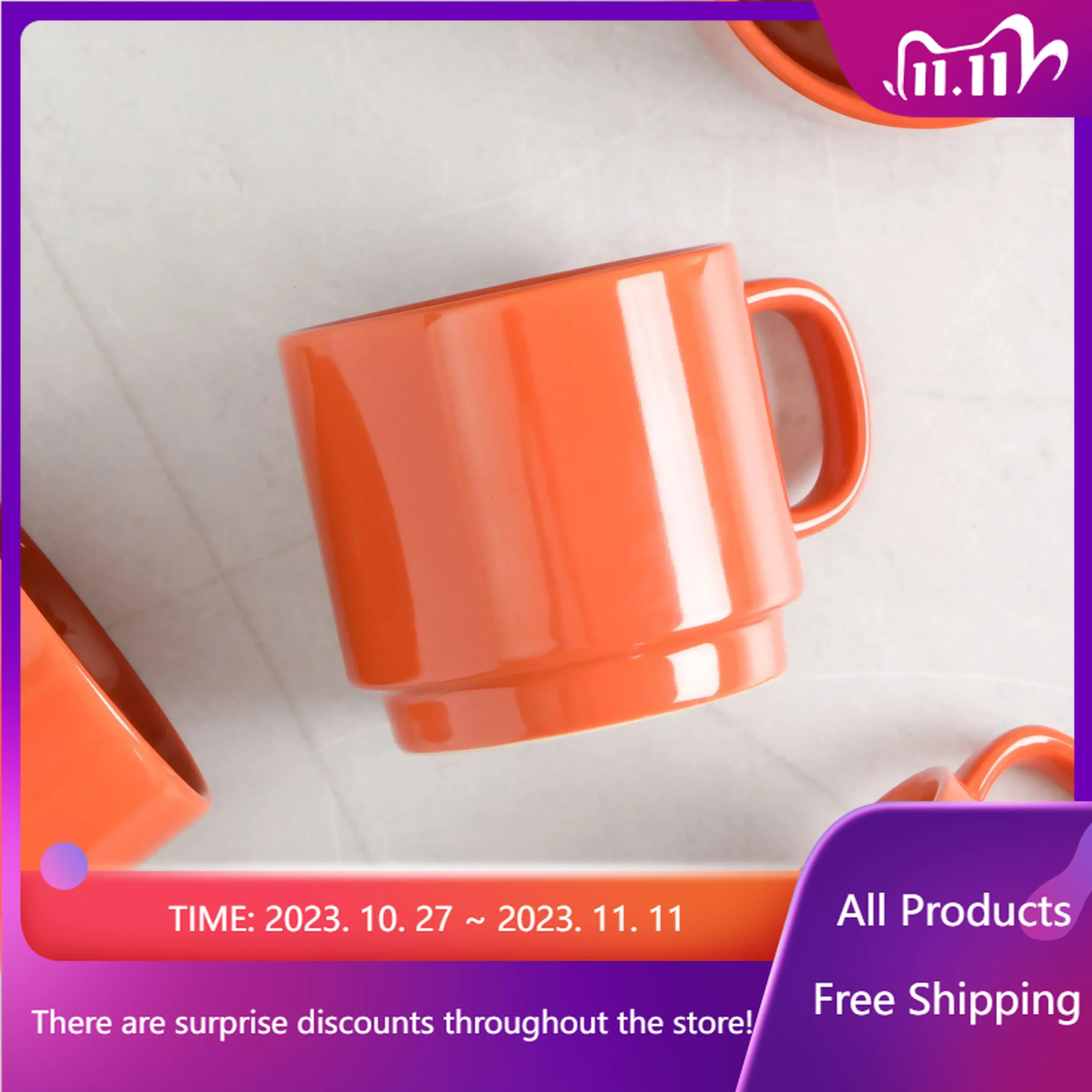 

Cups 14.8-Ounce Stackable Red Stoneware Mug Set, Set of 4, Coffee Mug , Mugs Coffee Cups , Mugs Fast Transportation Sales promot