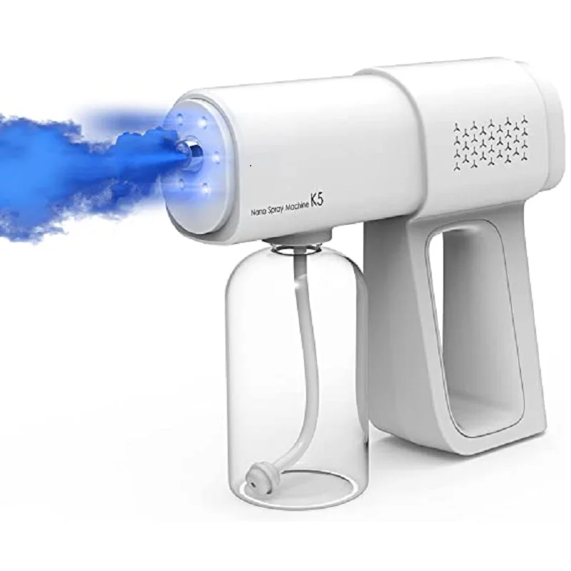 380ML Electric Nano Blue Light Steam Spray Wireless Fogging Disinfection Sprayer Gun Type-C Atomization Sanitizer Machine K5