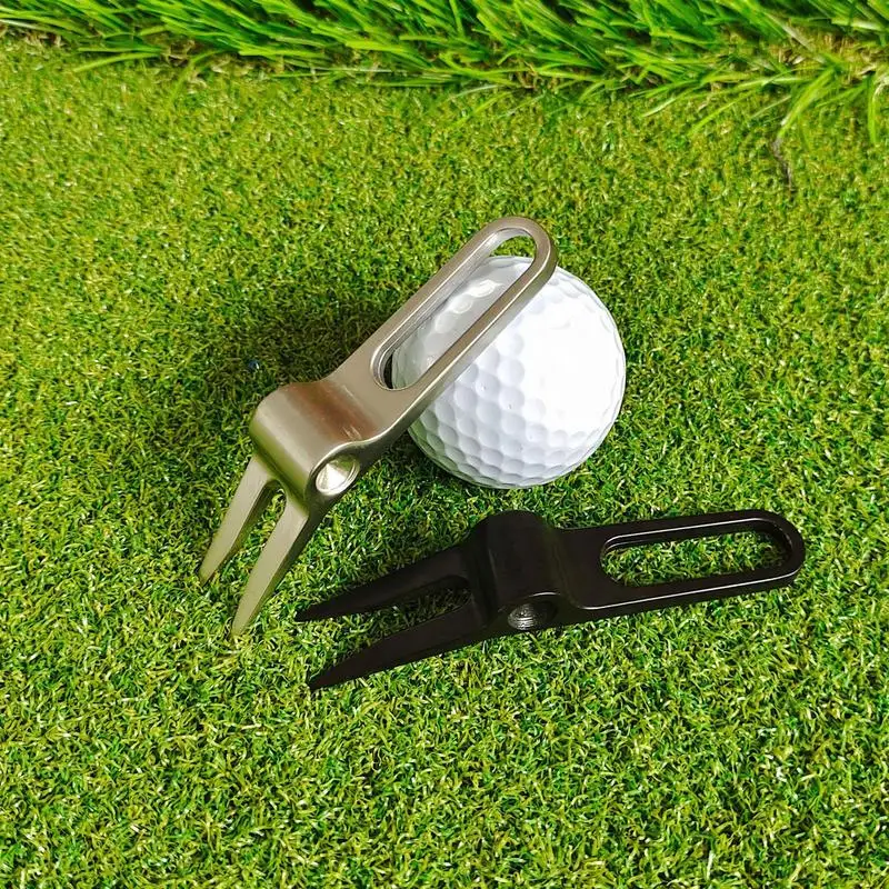 

Golf Divot Tool Zinc Alloy Divot Repair Tool For Golf Ergonomic Sturdy Golf Accessories With Ball Marker For Cleaning Groove