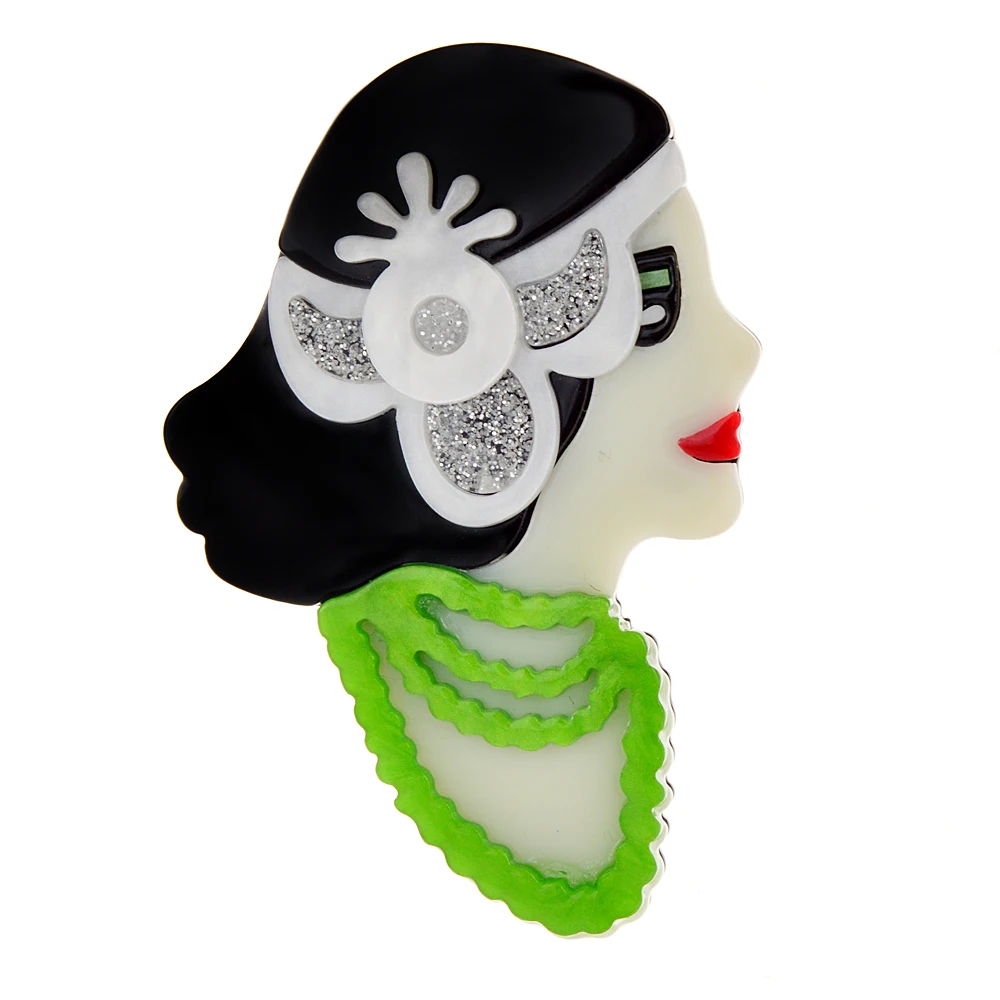 

Длинное ожерелье, Женская Брошь, акриловая булавка, модные ювелирные изделия из ацетатного волокна, высокое качество, Новинка