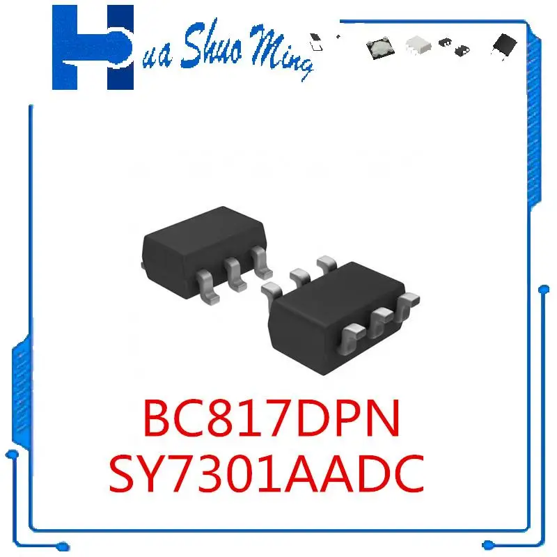 

10Pcs/Lot BC817DPN SY7301AADC SOT23-6