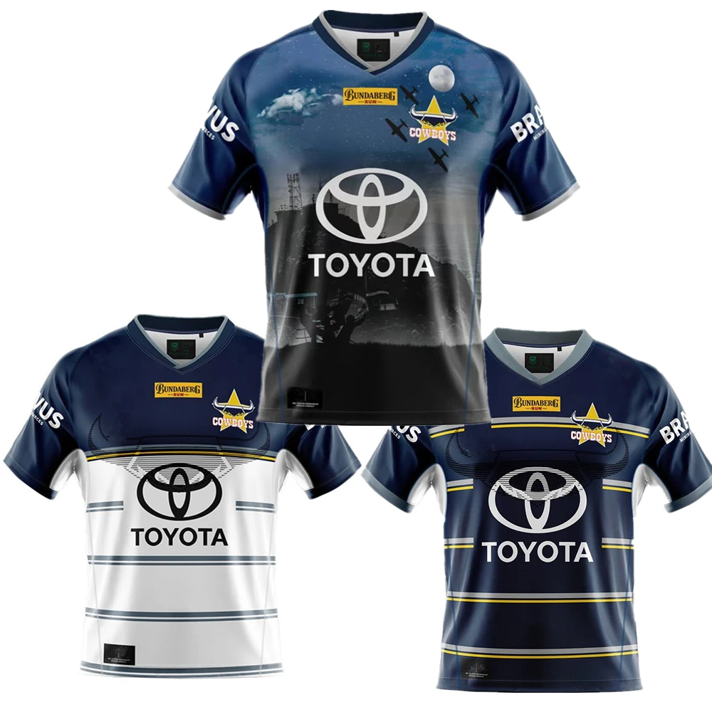 

cowboys ANZAC RUGBY JERSEY 2022 Australia cowboys Retro version rugby shirt