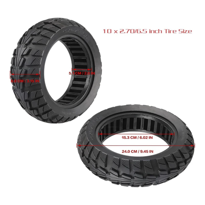 Взрывозащищенные твердые шины 10-дюймовые 10X2 70-6 5 сплошные для скутера