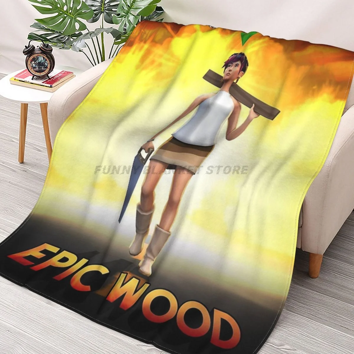 

Фланелевое ультра-мягкое теплое одеяло для пикника с коллажем из фильма Epic Wood The Sims 4 Plumbob Basegame