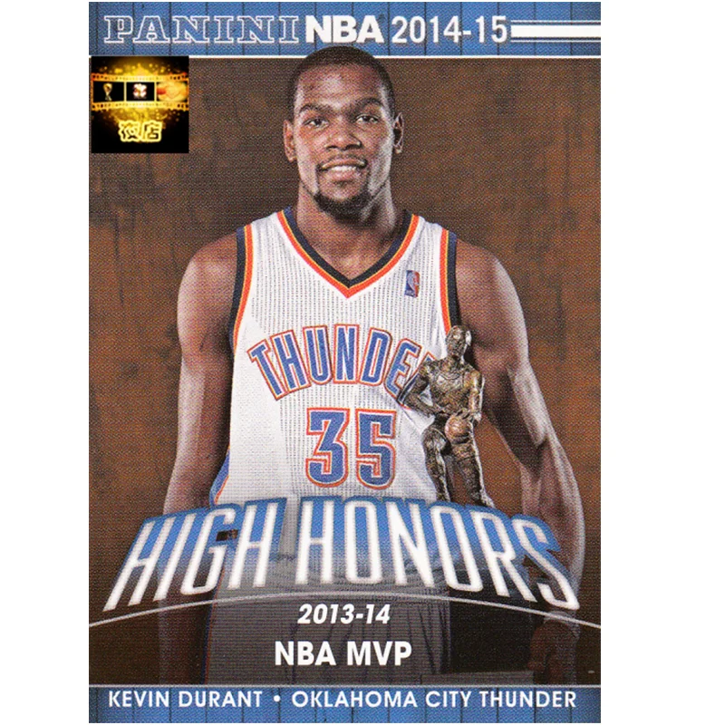 

Kevin Durant Oklahoma City Thunder Genuine Panini NBA Star Card Collection Card Birthday Gift Card Love Card