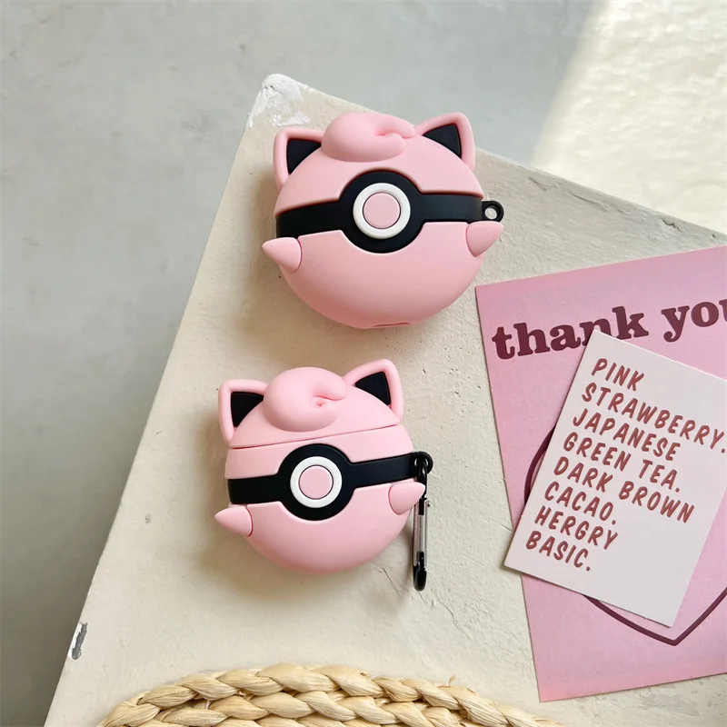 

Pink Ball Cartoon Anime Case for AirPods Pro2 Airpod Pro 1 2 3 Bluetooth Earbuds Charging Box Protective Earphone Case Cover