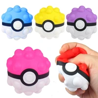 anime cute 3d stress reliever ball fidget toy cute push bubble decompression antistress squeeze silicone ball gifts for adult