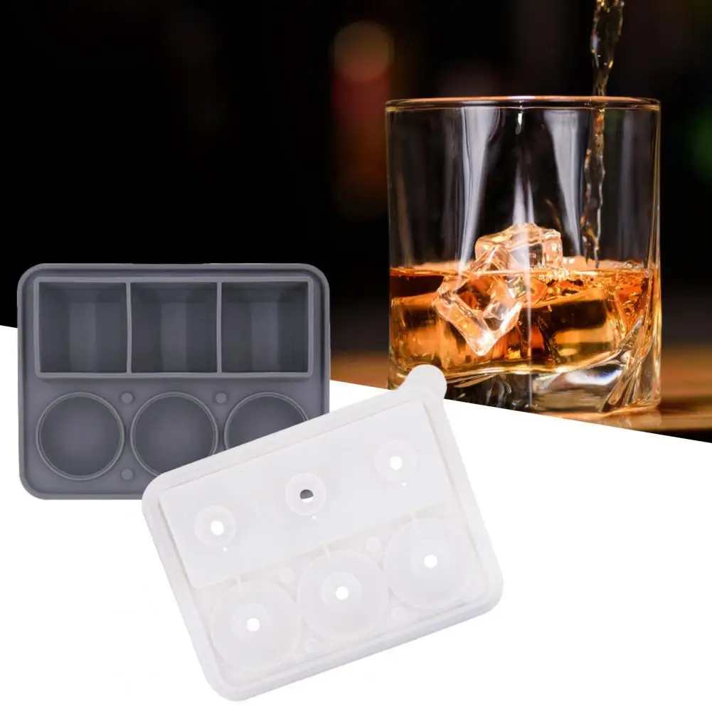 

Силиконовая практичная форма в виде воронки для льда, 6 ячеек, поднос для кубиков льда, экологически чистый для виски