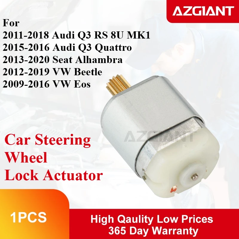 Фото Автомобильный привод замка рулевого колеса для Audi Q3 Quattro RS 8U MK1 Seat Alhambra VW Beetle Eos, противоугонный двигатель 12 В, 12600RMP №1