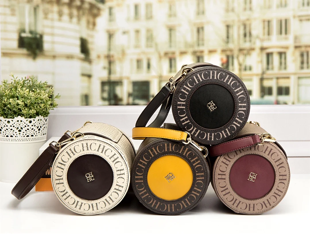 

High Quality Leather Print Letters Women Fashion Round Bag Luxury Brand One Shoulder Underarm Bag Deluxe Female Bolsa Handbags