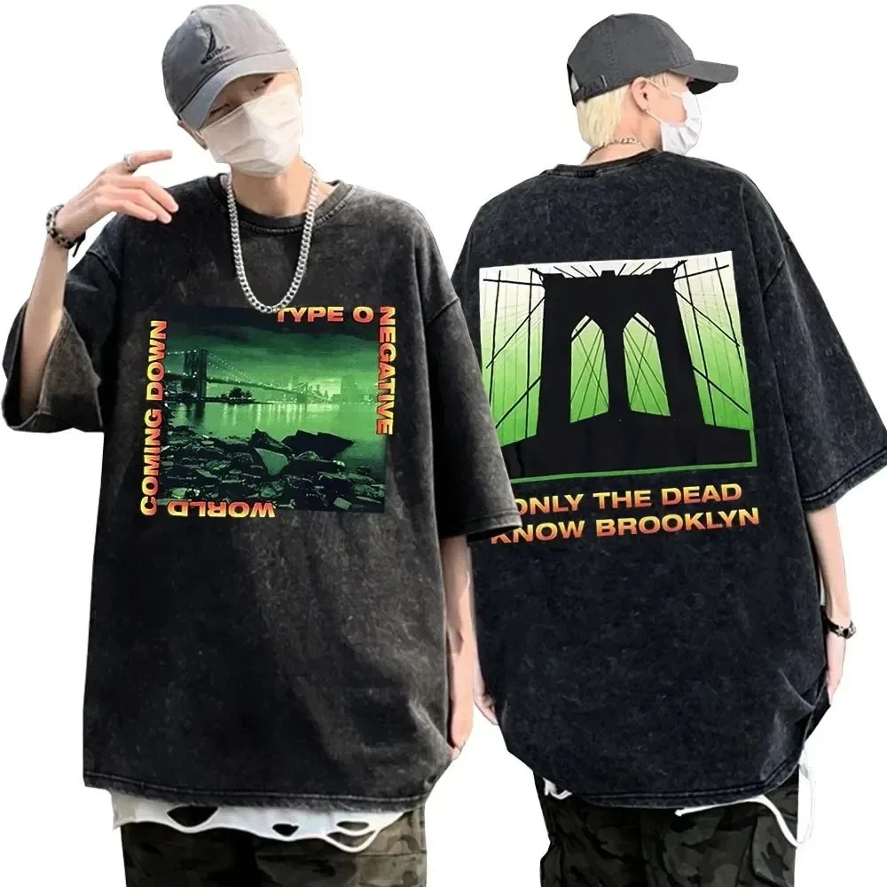 Винтажная Футболка В Уличном Стиле Хип-хоп Рок-группа Отрицательный Октябрь