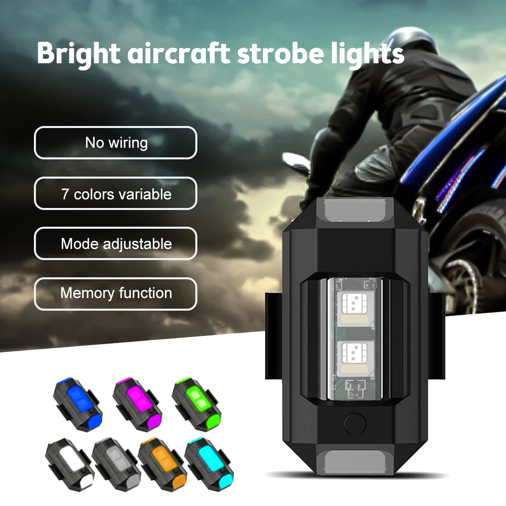 

Car Flashing Lights RC Drone Aircraft Lights Warning Lamp Motorcycle Strobe Lights LED Flash Position Wireless Light DIY Parts