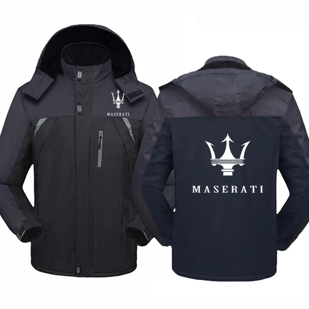 

Racing Car For Maserati Men's Autumn Winter Thicken Windbreaker Coats Popular Warm Cold-Proof Hight Quality Comfortable Jackets