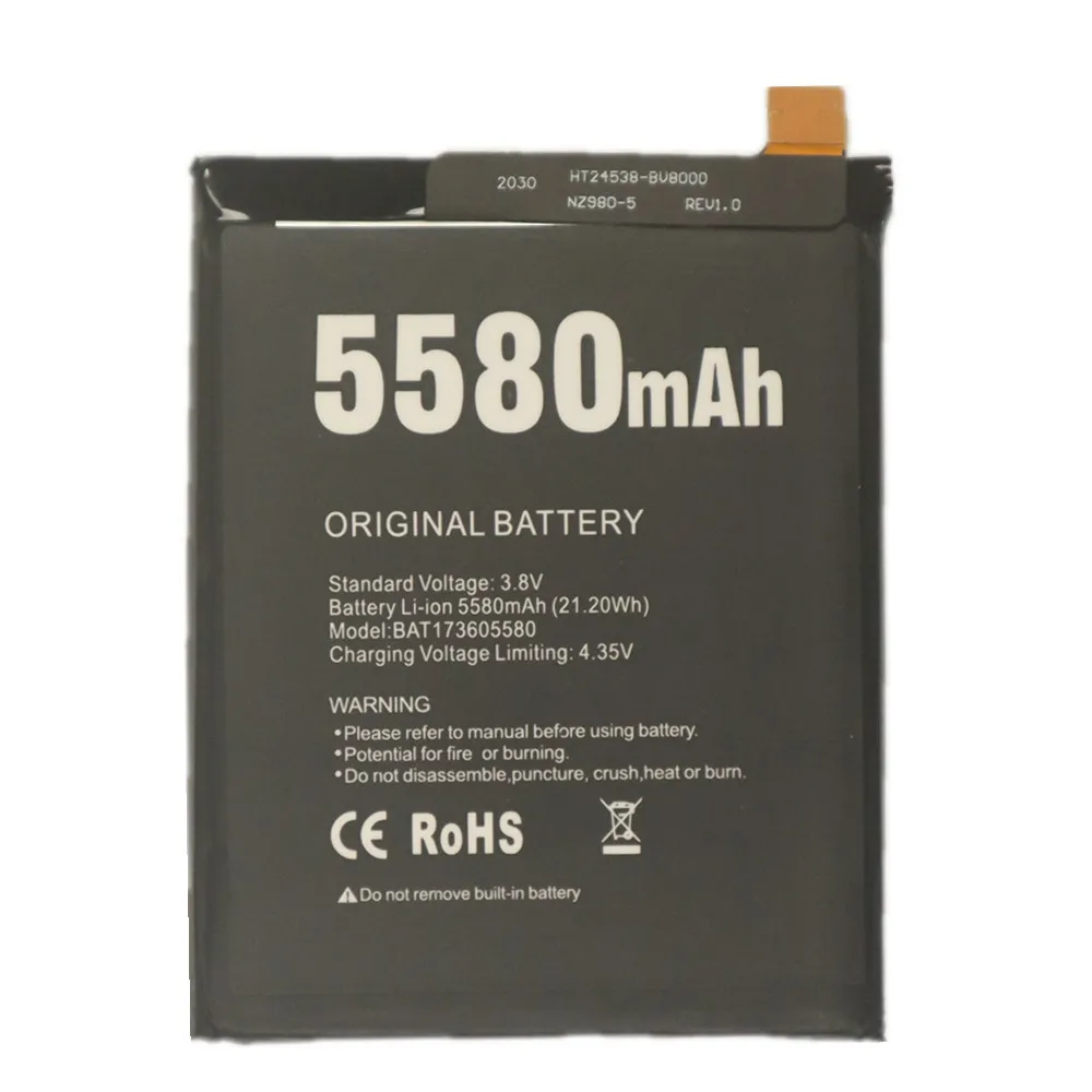 Аккумулятор Для Doogee S60, сменные батареи, перезаряжаемая батарея Doogee S60, S60 Lite, батарея BAT173605580, 5580 мАч, протестированные + ремонтные инструменты (art.: 3920b8a96bdbf) - 3920b8a96bdbf