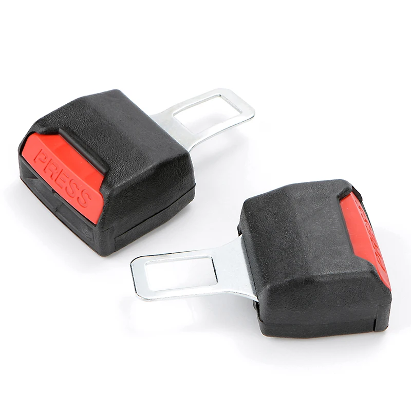 1 Pair Safety Seat Belt Clip Extension Plug Seat Lock Buckle Converter Socket Insert Extender Connector Car Replace Accessories