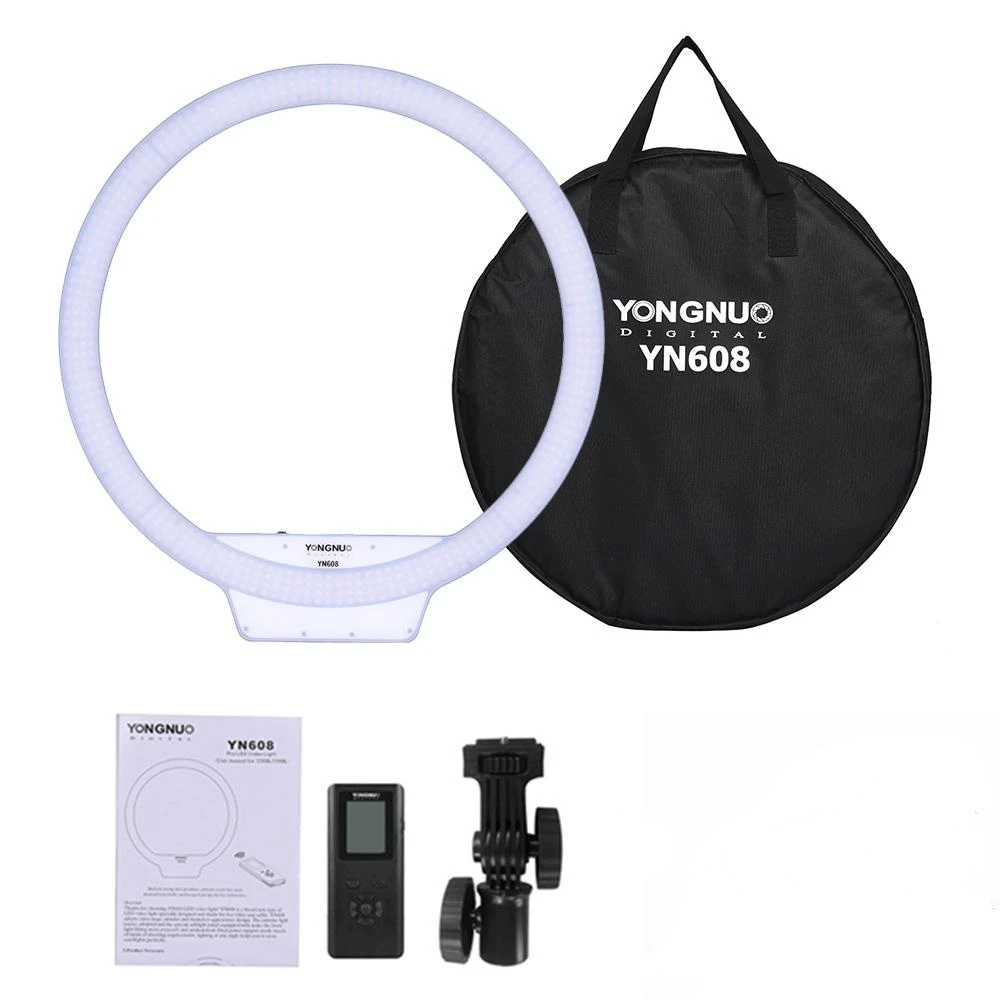 

YONGNUO YN608 Studio Ring LED Flexible Video Light 3200-5500k Photographic Light Wireless Remote Control
