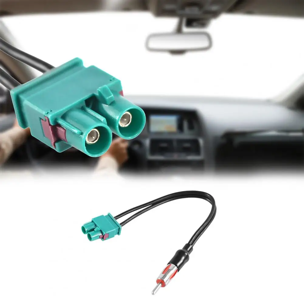 Audio Cable Antenna Easy Installation 12V Quick Transmission Male Double Fakra Antenna Adaptor Adaptor Antenna for Car