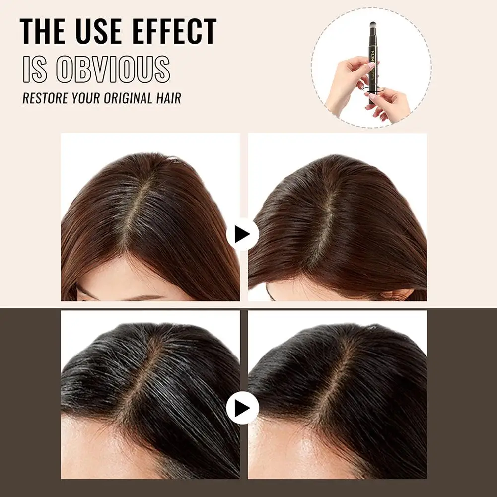 Fill-in-the-White Pen Stick Цвет волос Корневой ретушь Серый ручка Ручка Корни для покрытия