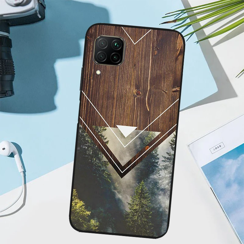 Фото Чехол Forest Geometry Wood Nature для Huawei Nova 7i 8i 3i 11i 12i 9 10 SE Y73 Y90 Y70 Y72 Y61 Y91 P30 P40 Lite P60 Pro №4