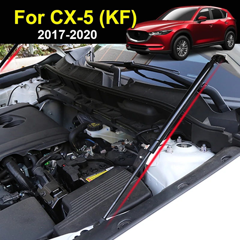 

Для Mazda CX-5 CX5 KF 2017 2018 2019 2020 2021, гидравлический стержень переднего капота, поддержка подъема двигателя, газовая пружина, демпфер, аксессуары