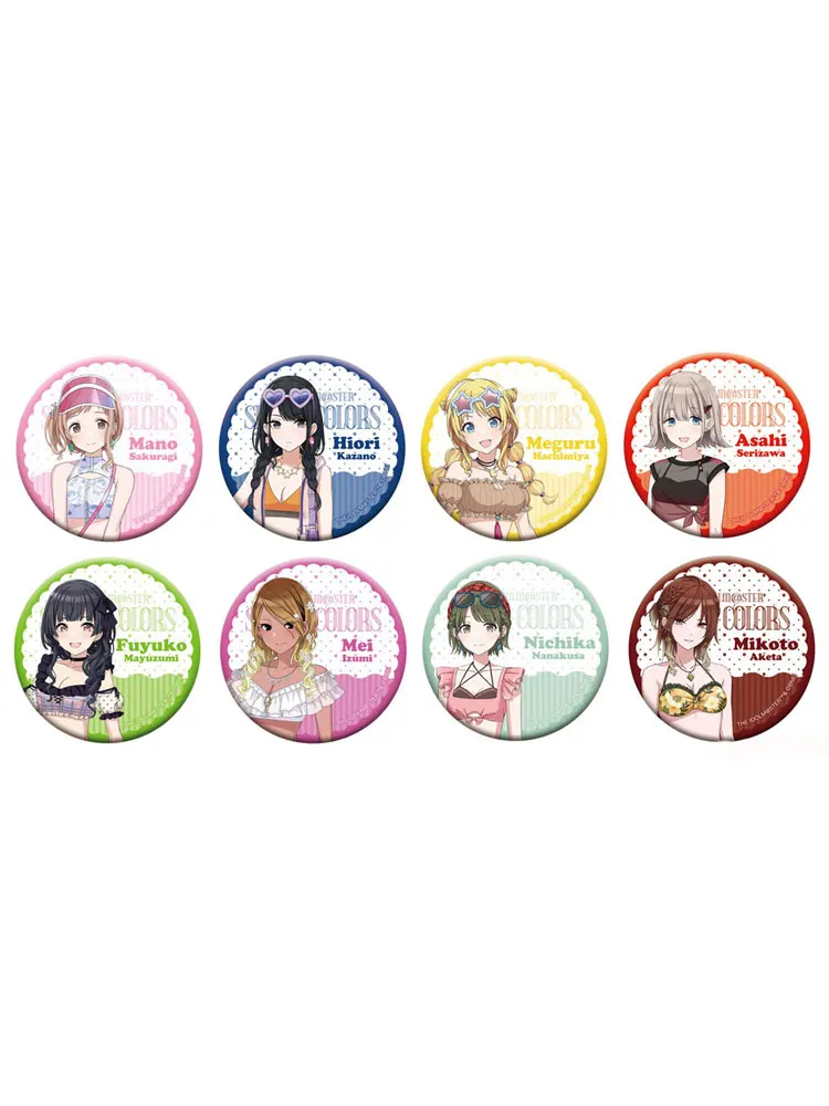 

8pcs/1lot Anime THE IDOLM@STER SHINY COLORS Mei Nichika Mano Figure 4280 Badges Round Brooch Pin Badge Bedge Gifts Kids Toy