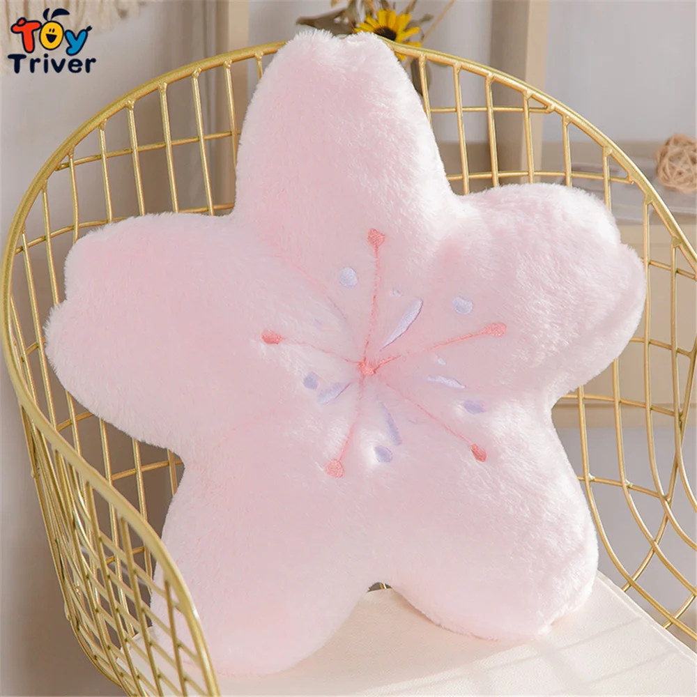 

Kawaii Sakura Flower Plush Toys Flowers Stuffed Doll Sofa Pillow Cushion Mat Home Room Decor Kids Children Birthday Gifts
