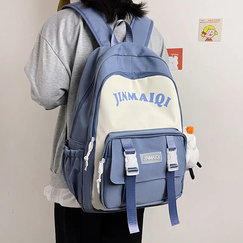 "Рюкзак средней школы для девочек-подростков, школьный рюкзак для женщин, студенческий школьный рюкзак, нейлоновый большой рюкзак, Повседне..."