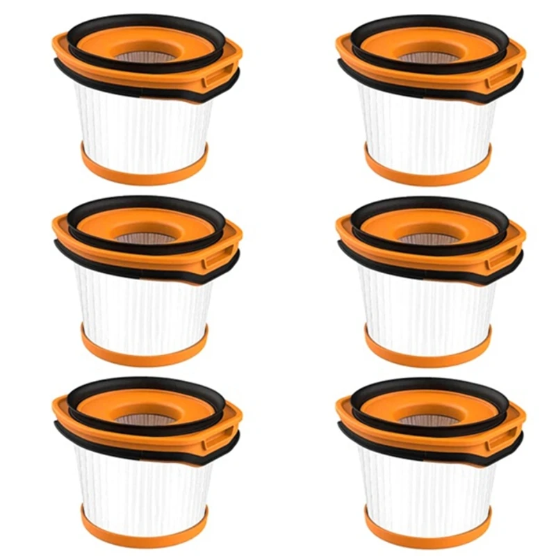 

6Pcs Replacement Filter For Shark Wandvac System WV360 WS620 WS630 WS632 Cordless Stick Vacuum,Compare To Part XFFWV360