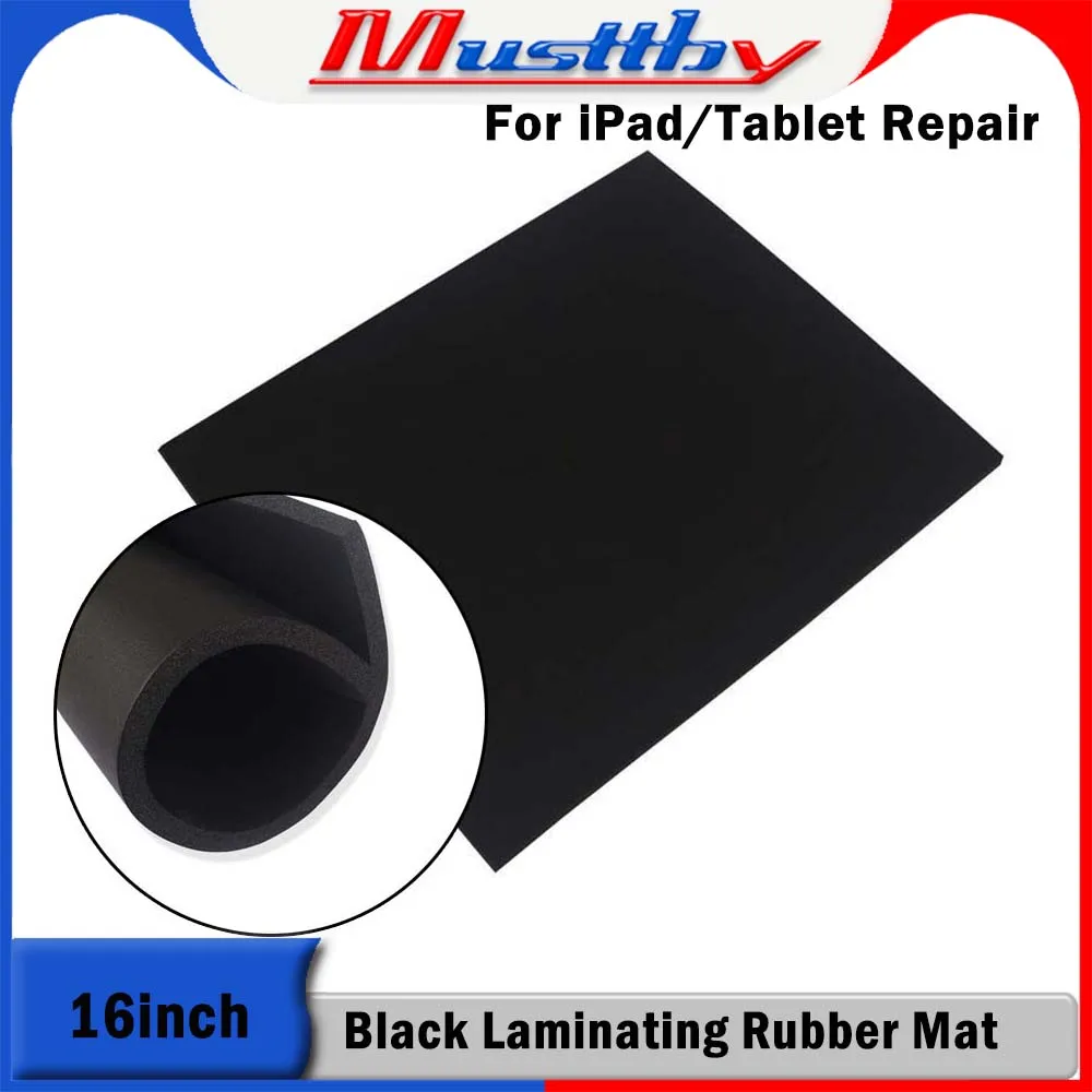16 дюймовый черный ламинированный резиновый коврик Musttby для планшета Pro 12 9 дюймов