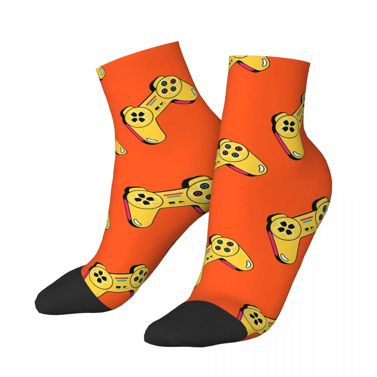 

Cute Gaming Console Men's Ankle Socks Game Controller Unisex Harajuku Seamless Printed Funny Low Sock Gift