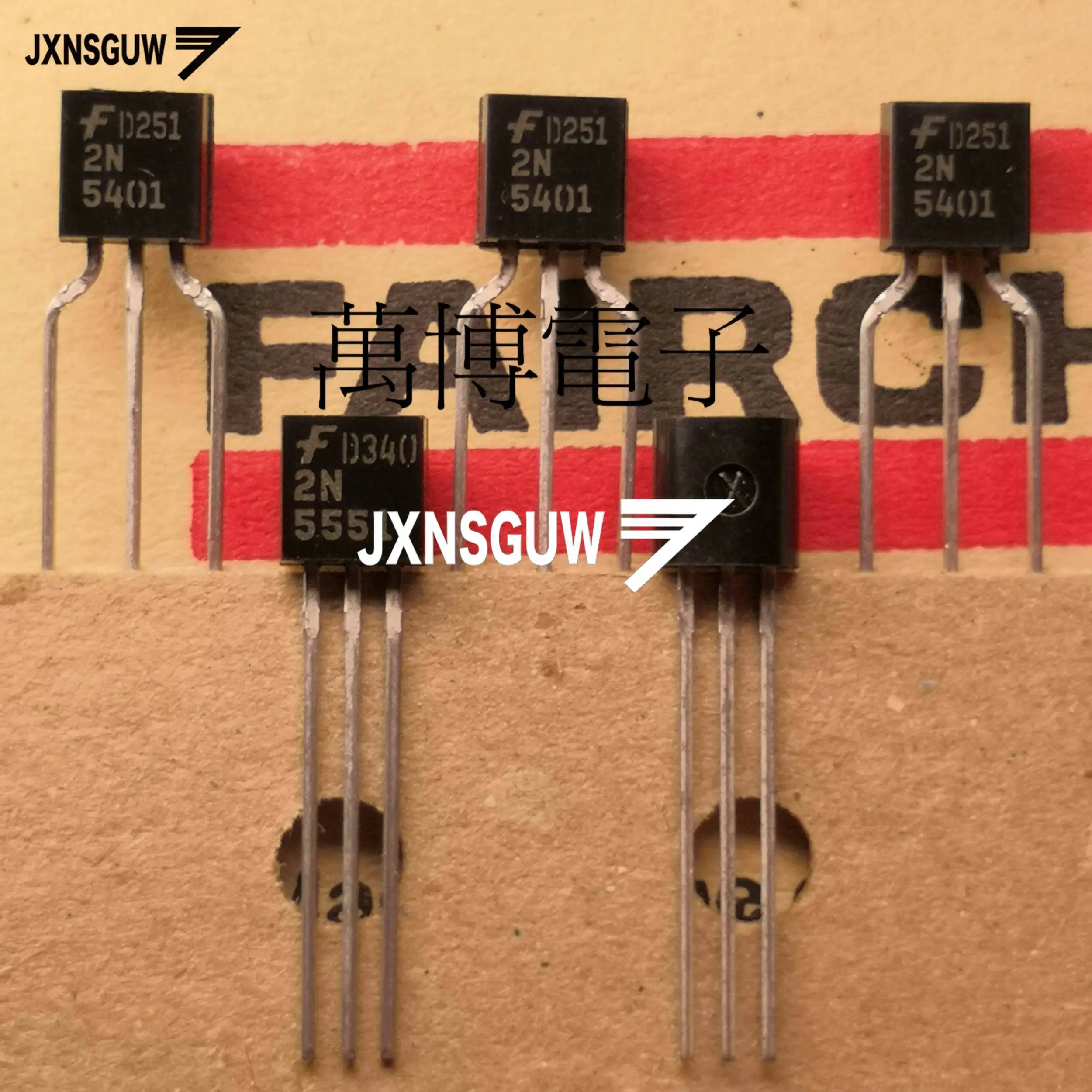 

10pair 2N5401 2N5551 TO-92 Transistor 5401 5551 Audio pair tube power 2N5401/2N5551 Transistor Triode Taping dark word FAIRCHILD