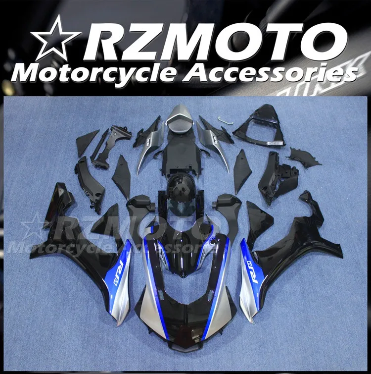 

Комплект обтекателей для мотоцикла из АБС-пластика, подходит для YAMAHA YZF - R1 R1m 2015 2016 2017 2018 15 16 17 18 19, комплект кузова синего и серебристого цвета