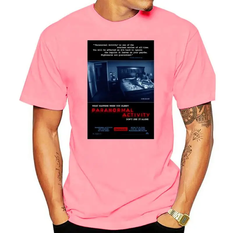 

Paranormal Activity Cool Horror Cult Classic Movie Poster Fan T Shirt