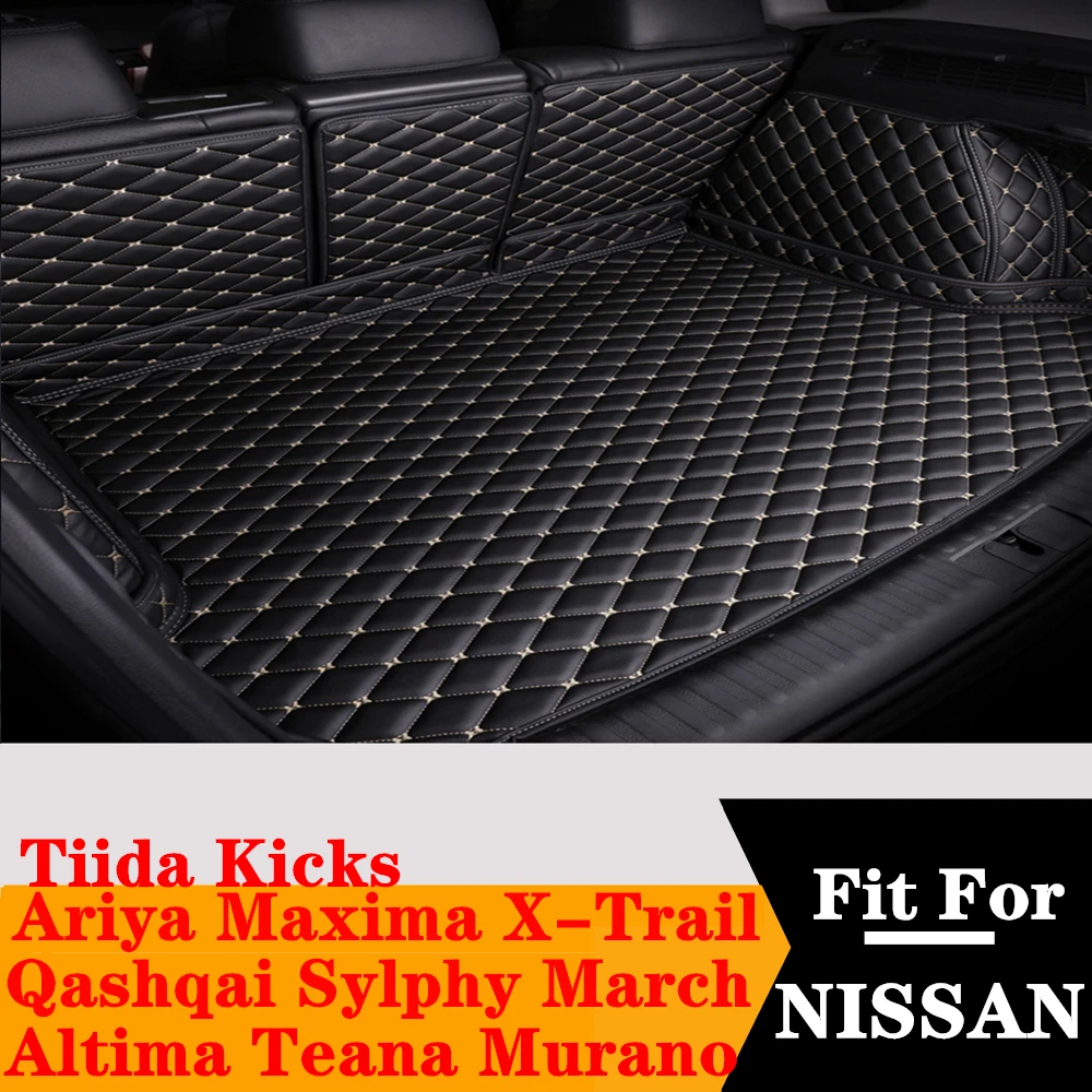 

Car Trunk Mat Tail Pad Cover Cargo Liner For Nissan Tiida Kicks Ariya Murano March Maxima Qashqai Sylphy X-Trail Altima Teana
