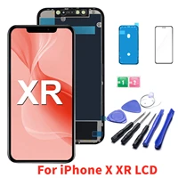 100 tested lcd for iphone x xs xr lcd display touch screen digitizer assembly for iphone xr screen with slightly colored dots