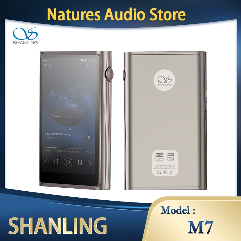 Shanling M7 HIFI Портативный Bluetooth 5.0 Открытый Android 10 Потоковое Медиа MQA16X Музыкальный