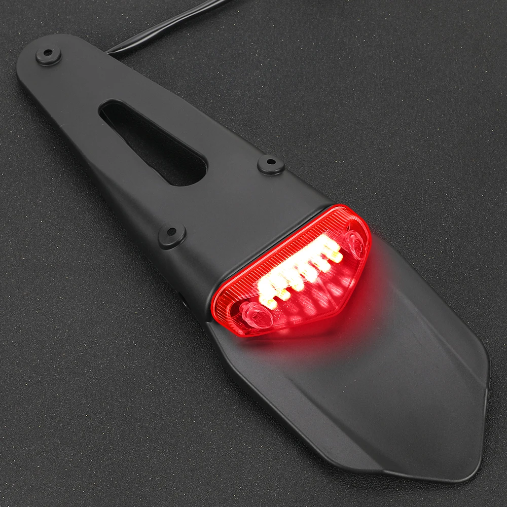 Заднее крыло мотоцикла с 12 В светодиодным задним фонарем Тормозная лампа
