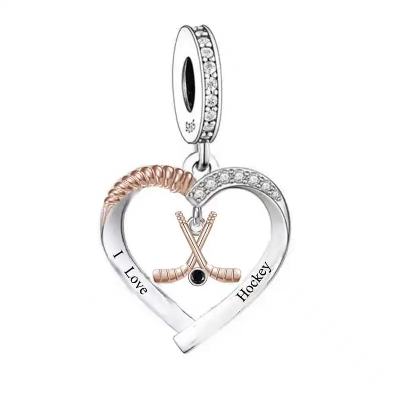 Подходят для оригинального браслета-шарма Пан зеркальная Серебряная клюшка